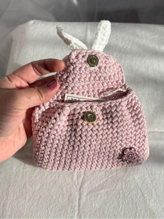 Bernat Maker Handmade Pink Coin Purse