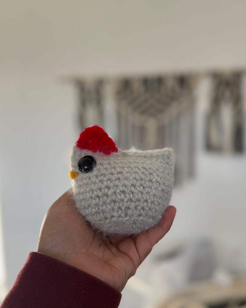 Handmade Chicken Keychain