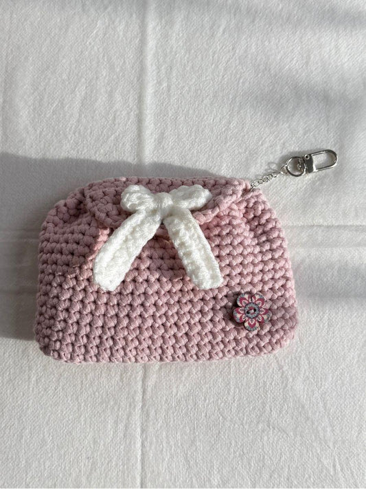 Bernat Maker Handmade Pink Coin Purse