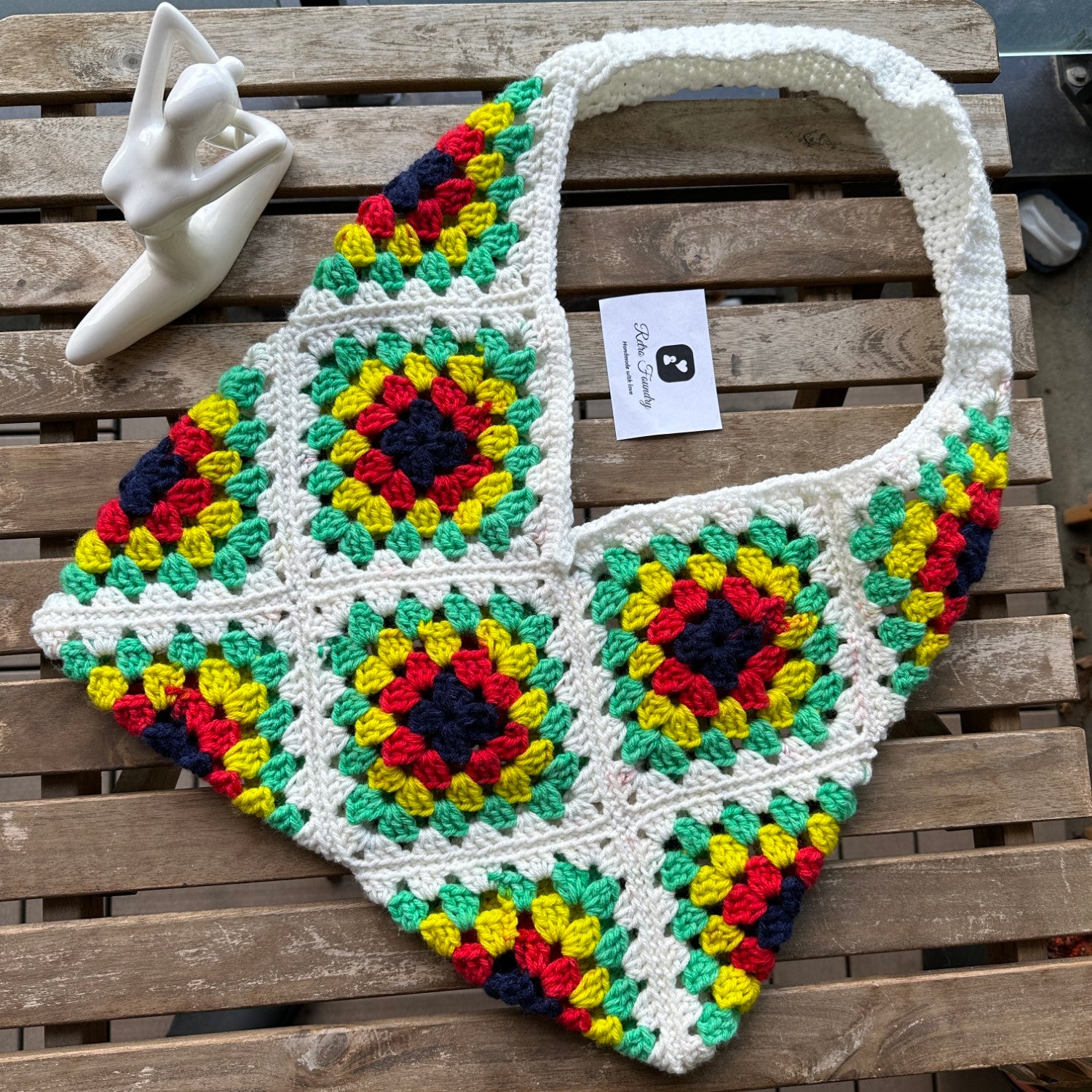 Crochet Bag : How to Granny square crochet crossbody bag. Crochet