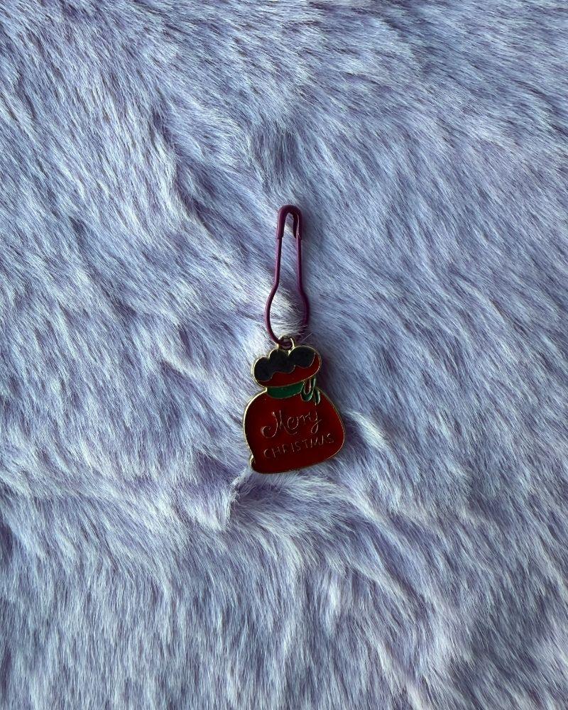 Christmas Charm Stitch Markers for Crochet & Knitting (Set of 3)