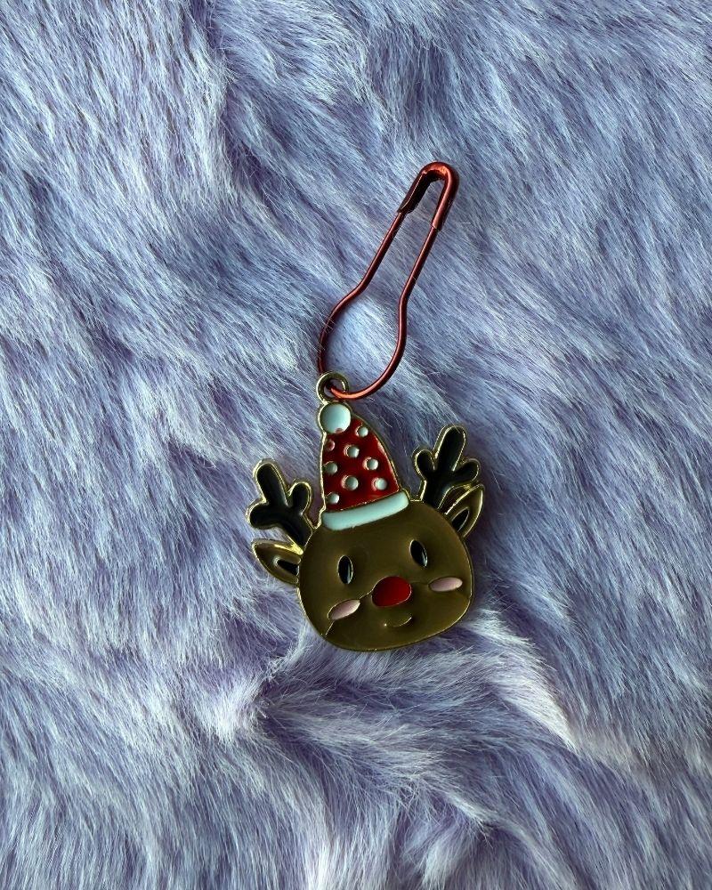 Christmas Charm Stitch Markers for Crochet & Knitting (Set of 3)