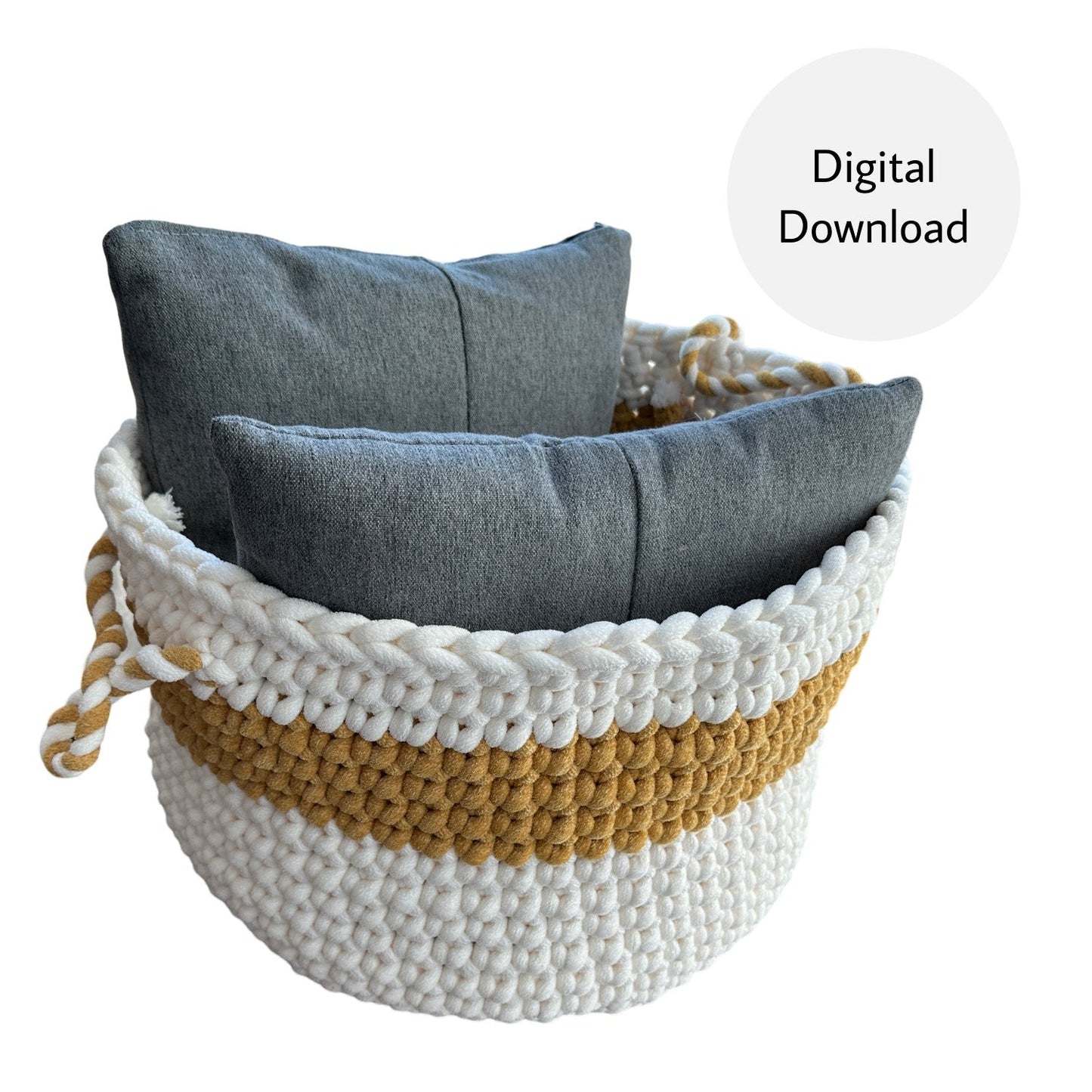 Crochet Plush Big Basket Pattern