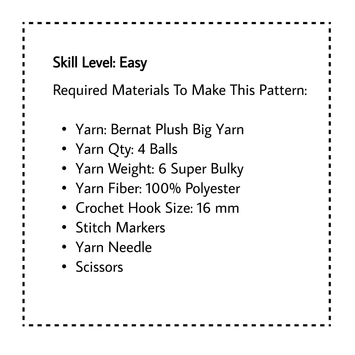 Crochet Plush Big Basket Pattern