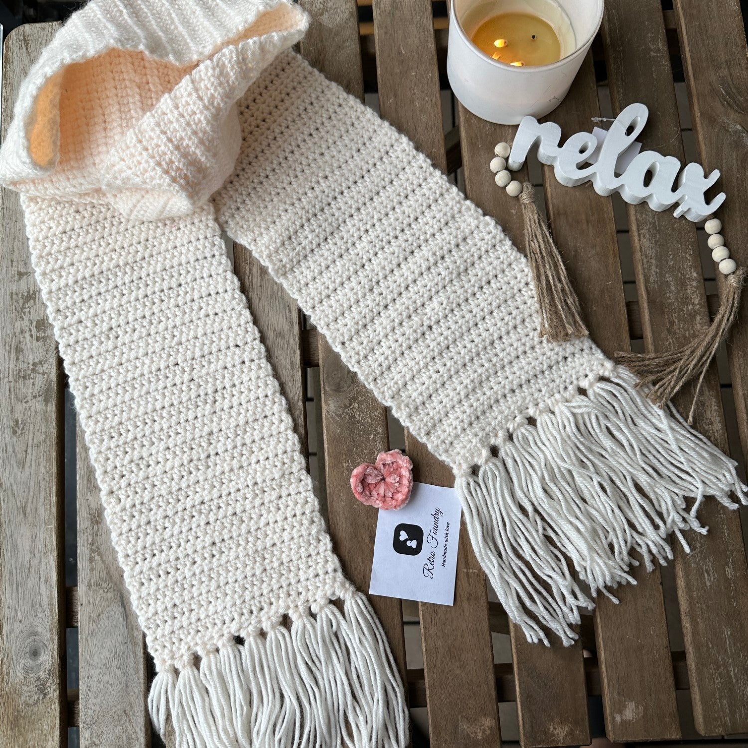 Crochet Fringe Long Scarf – RetroFoundry