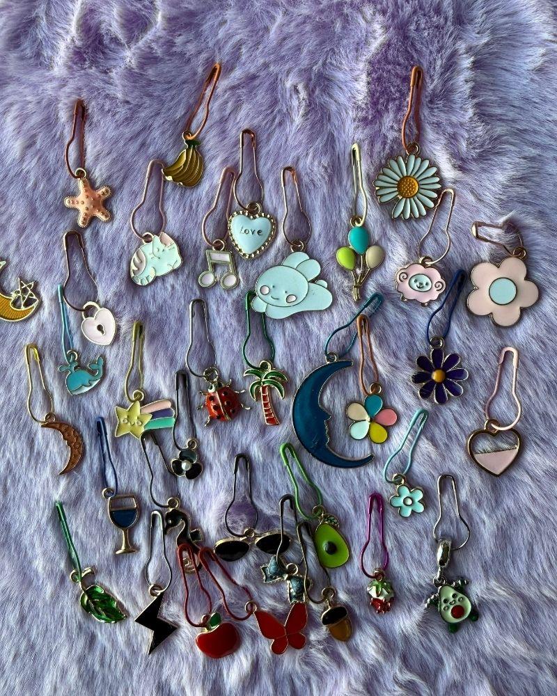 Cute Charm Stitch Markers for Crochet & Knitting (Set of 4)