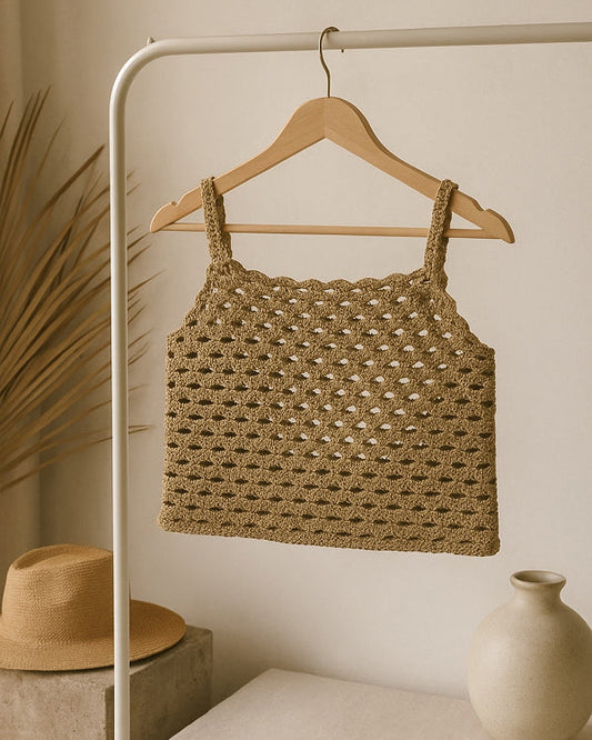 Dome Stitch Summer Crochet Top Pattern – Inclusive Digital PDF (XS–5XL)