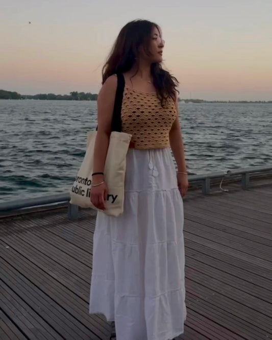 Dome Stitch Summer Crochet Top Pattern – Inclusive Digital PDF (XS–5XL)