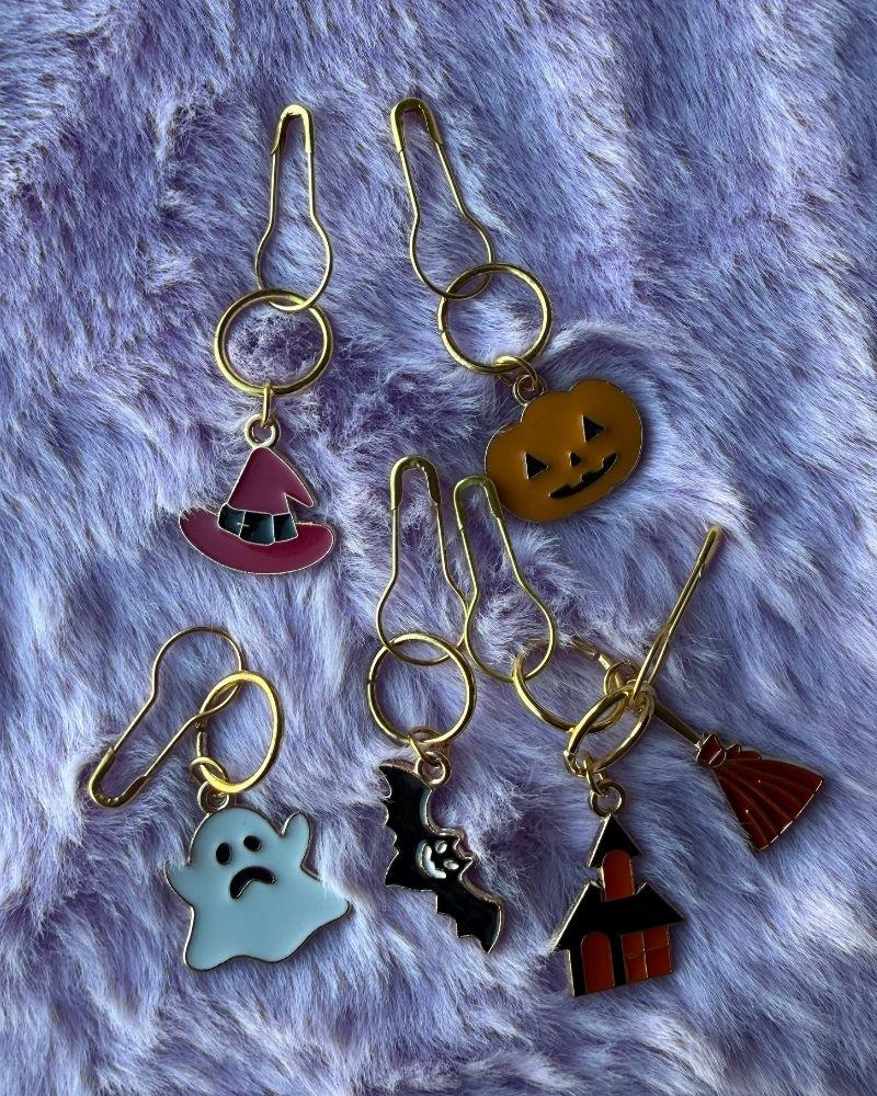 Halloween Charm Stitch Markers for Crochet & Knitting (Set of 3)
