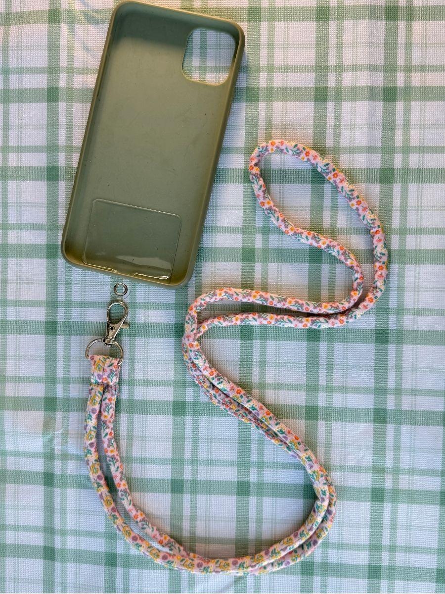 Floral Print on Peach Fabric