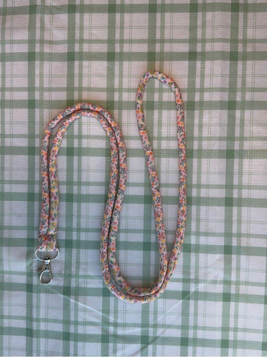 Floral Print on Peach Fabric