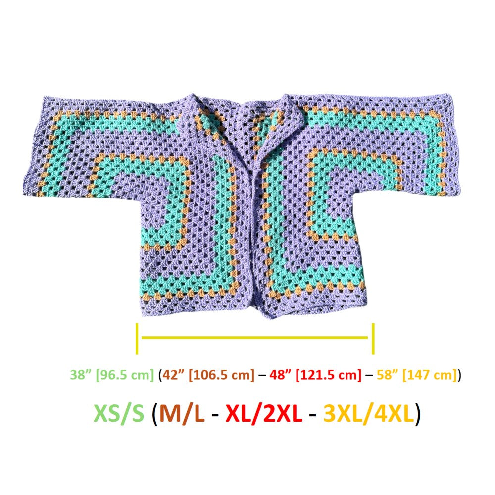 Crochet Hexagon Cardigan Pattern