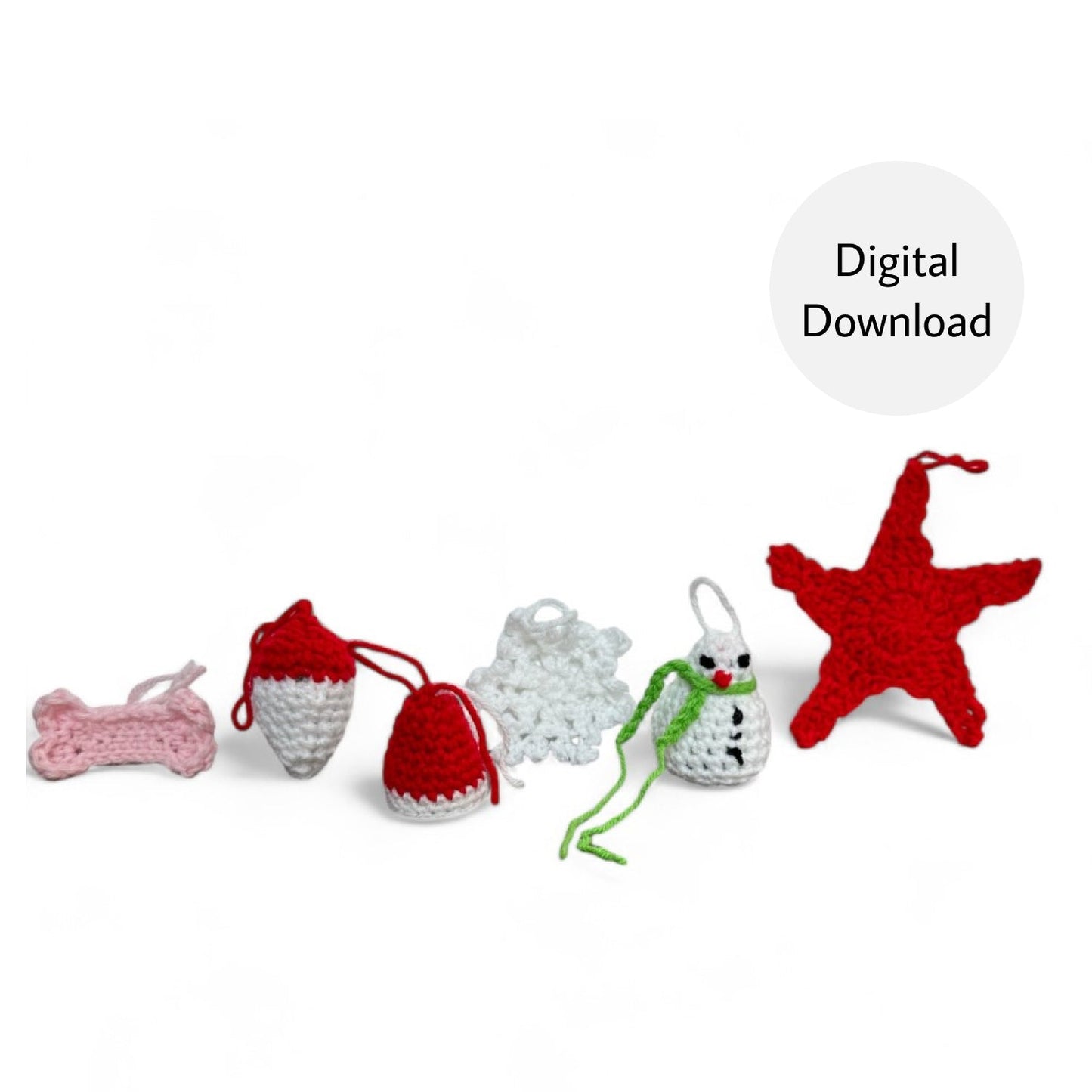 Christmas Tree Ornaments Crochet Pattern